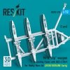 RESKIT RSU72-0274 Mi-8 Hip weapon mounting frame with BD3-57KrV for Hobby Boss kit (USSR/UKRAINE Early) (2 pcs) (3D Printed) (1/72)